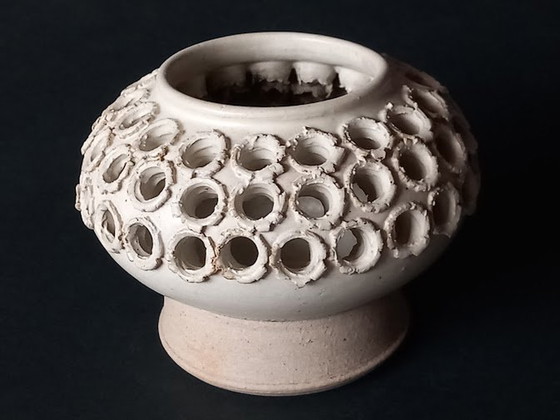 Image 1 of Candle Holders Vintage Ceramic - Tromborg Denmark