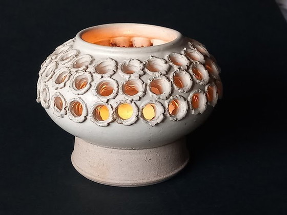 Image 1 of Candle Holders Vintage Ceramic - Tromborg Denmark