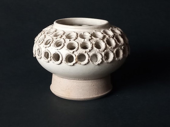 Image 1 of Candle Holders Vintage Ceramic - Tromborg Denmark