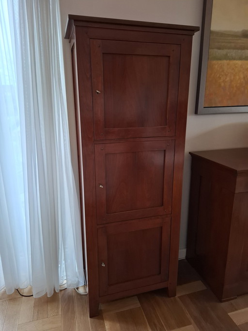 Tall Narrow Cherry Cabinet Lando Italy