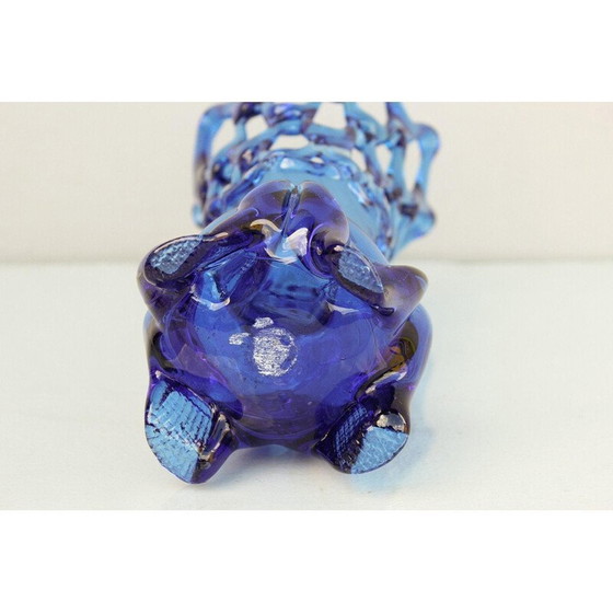 Image 1 of Vintage vase in cobalt blue glass, Europe 1960