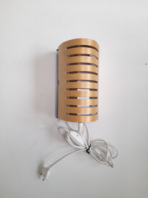 Ikea 80S Folding Wood Adjustable Wall Light