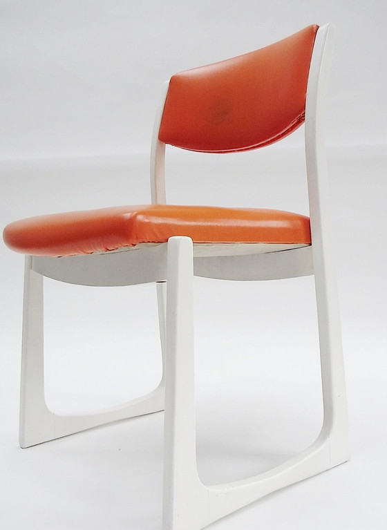 Image 1 of Chair, Orange Skai, 1960S