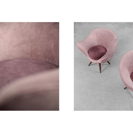 Image 1 of Vintage velvet living room set by Paged, 1972