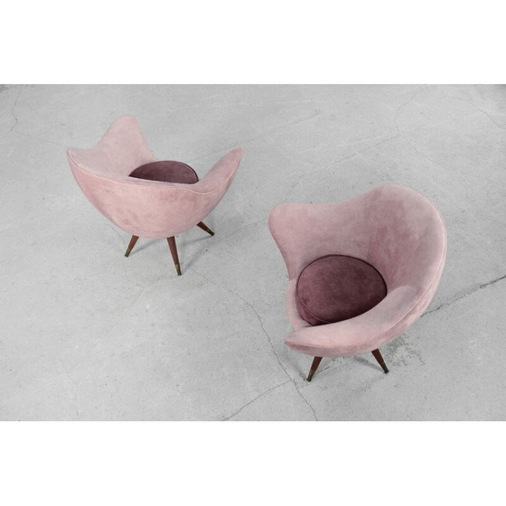 Image 1 of Vintage velvet living room set by Paged, 1972