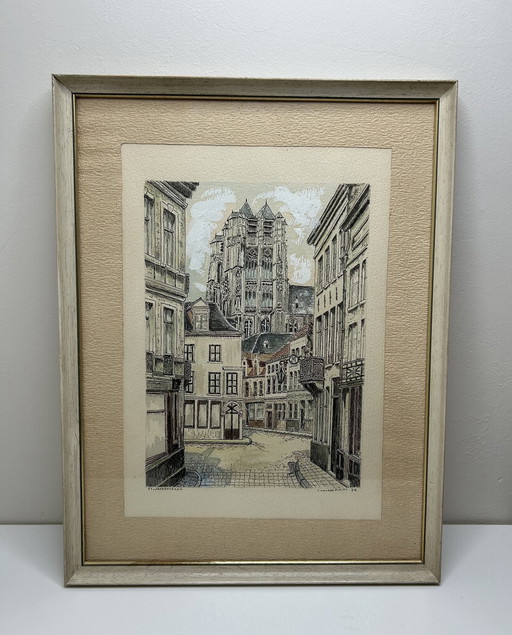 J. Van Der Avoirt '75 and '76 - Street views of Antwerp