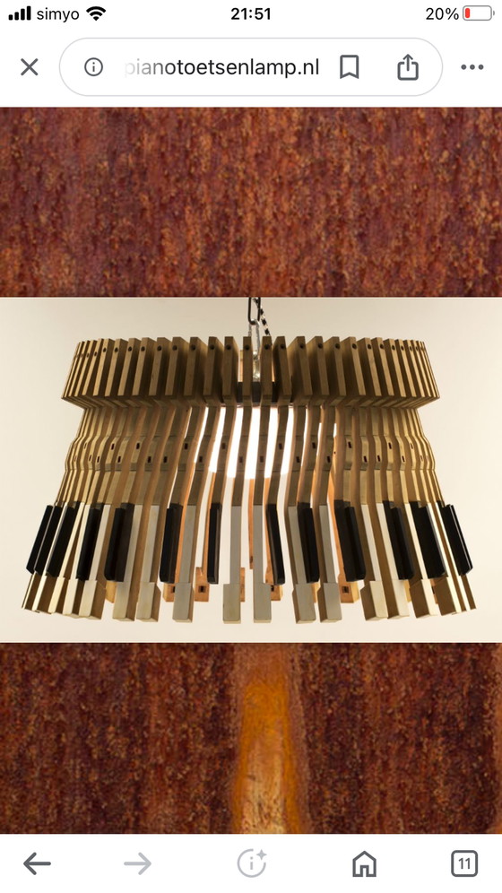 Image 1 of Piano Key Lamp