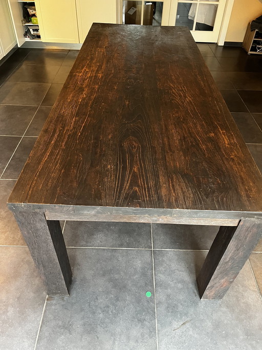 Solid Wood Teak Dining Table