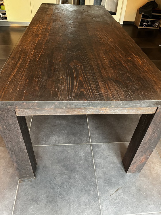 Image 1 of Solid Wood Teak Dining Table