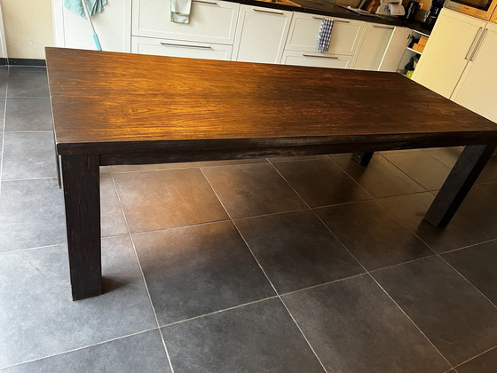 Image 1 of Solid Wood Teak Dining Table