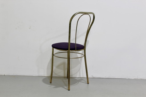 Chaise Vintage Hollywood Regency - laiton, 1970