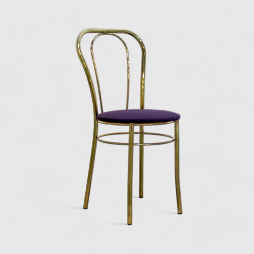 Chaise Vintage Hollywood Regency - laiton, 1970