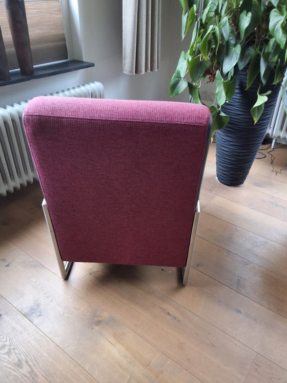 Image 1 of Montel Armchair, Fabric With Leather