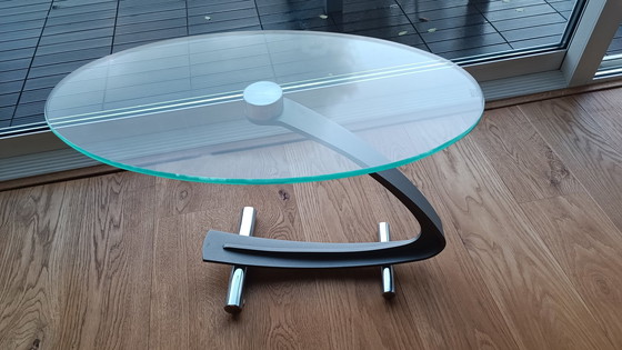 Image 1 of Glass Side Table On Luxury Leg, Rolf Benz