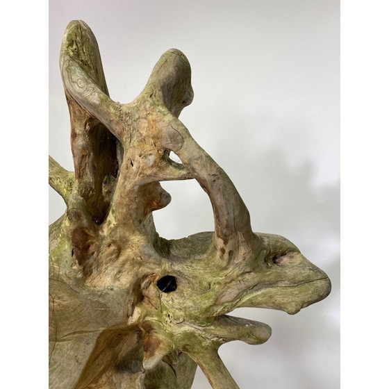 Image 1 of Pair of vintage teak brutalist armchairs