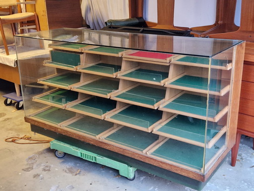 Vintage Display Case Counter