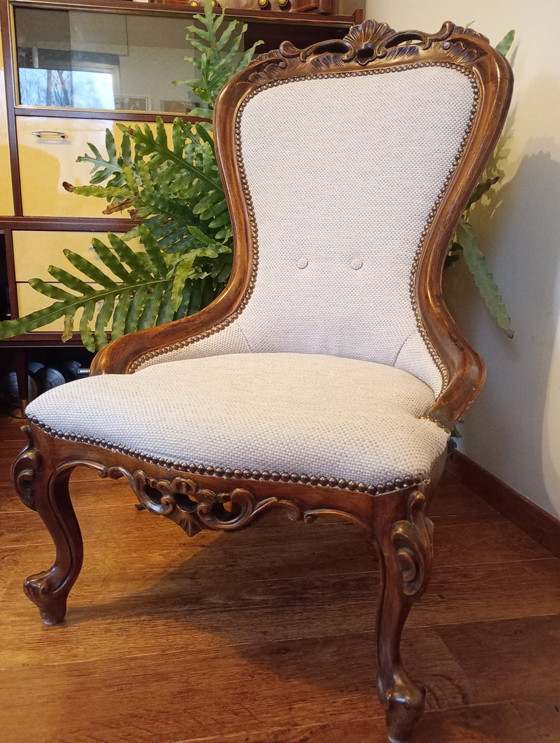 Image 1 of Victorian Antique "Lady'S Chair"