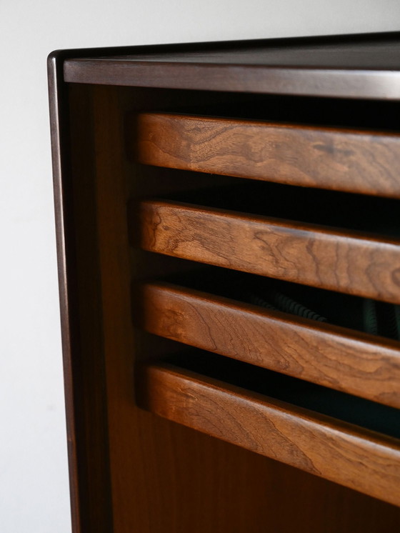 Image 1 of Vintage Scandinavian Highboard With Sliding Doors