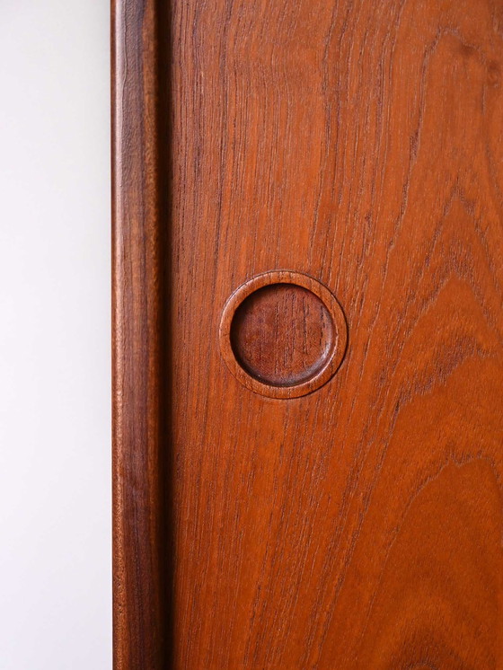 Image 1 of Vintage Scandinavian Highboard With Sliding Doors