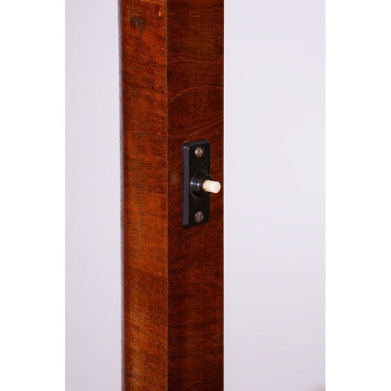 Image 1 of Lampada da terra Art Déco vintage in noce e abete di Jindrich Halabala per Up Závody, Cecoslovacchia 1930