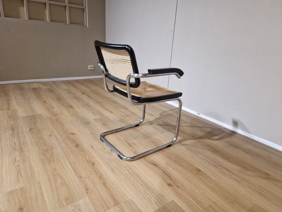 Image 1 of Vintage Cesca - Sedia in rattan - Struttura tubolare - Nero - Design