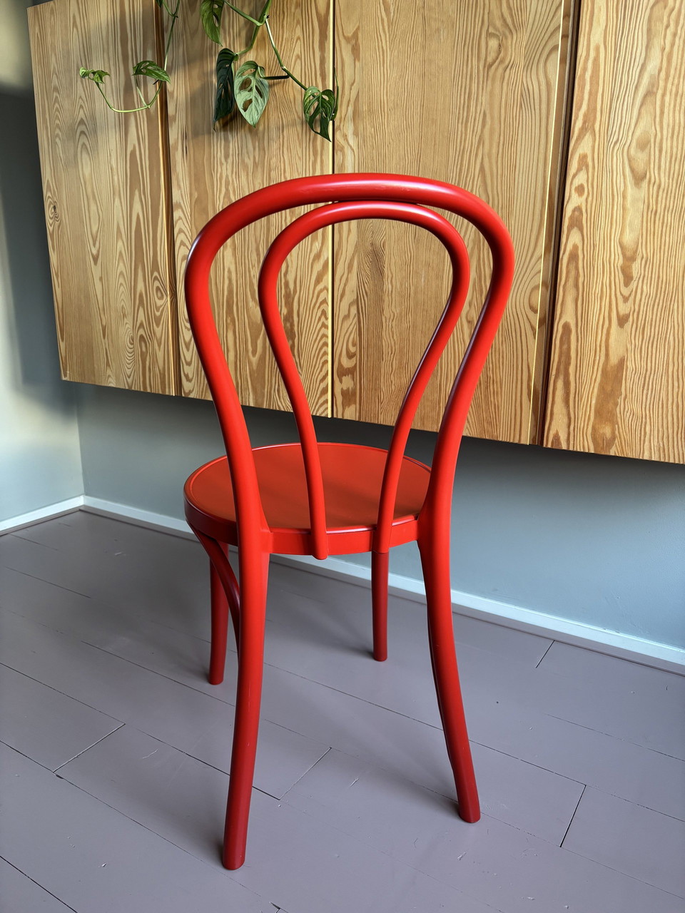 2x Vintage Red Ikea Bjuran Chair