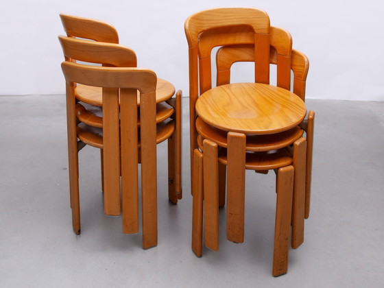 Image 1 of Bruno Rey Stacking Chairs Designed By Kush & Co, Germany, 1971, Model 3300