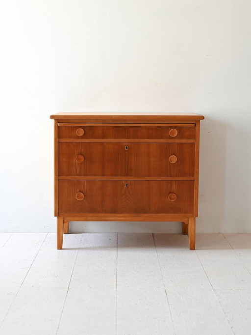 Scandinavian Chest Of Drawers With Mirror