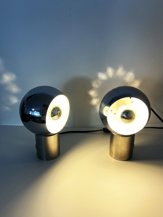 Image 1 of 2x Reggiani Illuminazione Eyeball Space Age