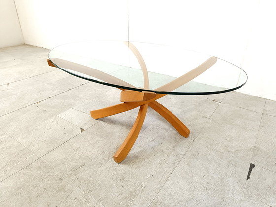 Image 1 of Table basse en bois de hêtre