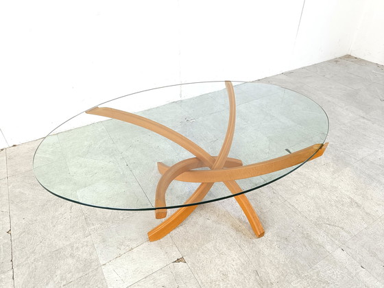 Image 1 of Table basse en bois de hêtre