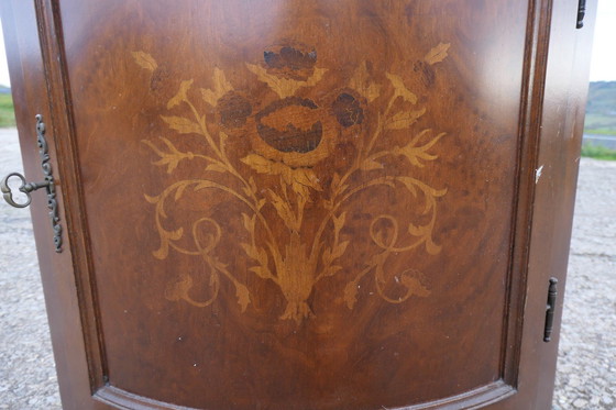 Image 1 of Glazed Beech Corner Cabinet