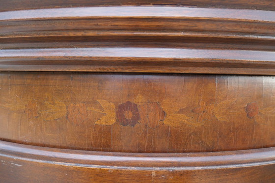 Image 1 of Glazed Beech Corner Cabinet