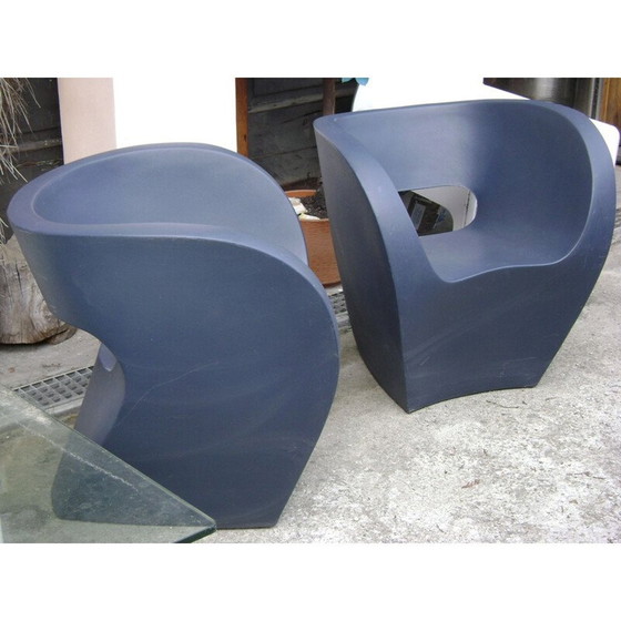 Image 1 of Pair of vintage albert armchairs by Ron Arad Moroso, Italy 2000