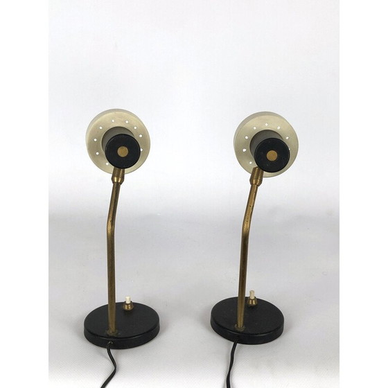 Image 1 of Pair of vintage lamps with adjustable cone, Italy