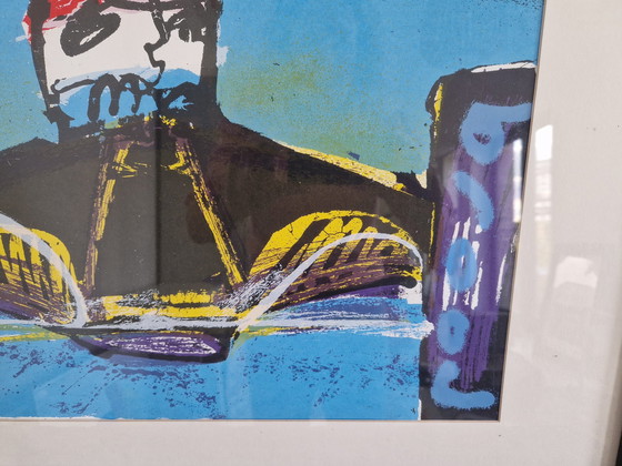 Image 1 of Nice List With Screen Print By Jos Verstappen Of Herman Brood - Monfort 2000