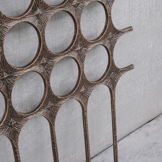 Image 1 of Opera d'arte decorativa brutalista in metallo da parete, Belgio, anni '60-'70