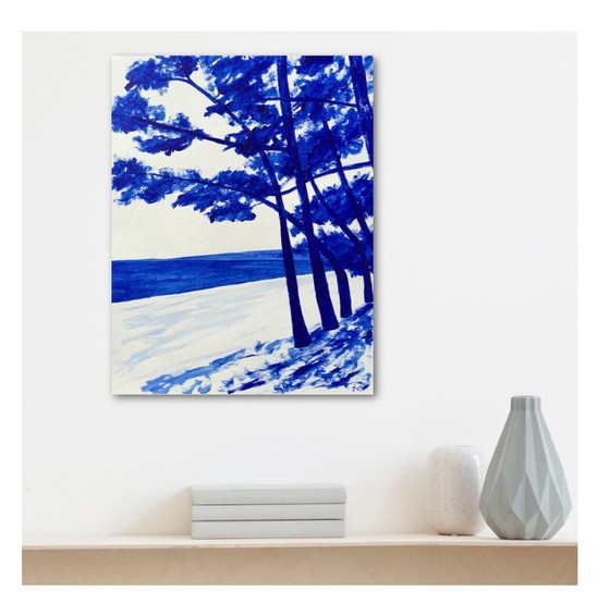 Image 1 of Acrylic On Paper By Frédéric Cadiou