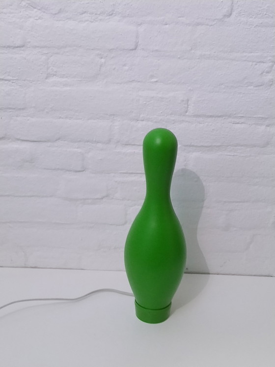 Image 1 of Knock-Off Bowling Pin Lamp - Josh Owen - Bozart - Green