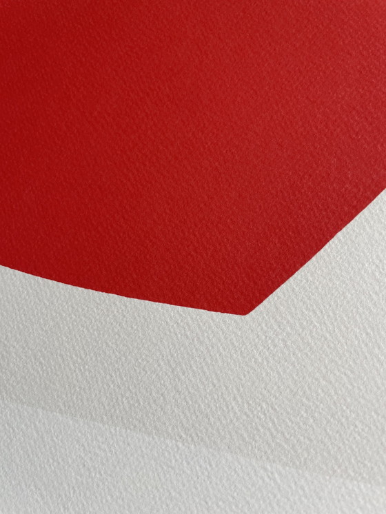 Image 1 of Ellsworth Kelly (1923-2015), Rojo y blanco, 1962, Copyright Hèritieres De Ellsworth Kelly, Sabam Bélgica 2004, Impreso en Bélgic