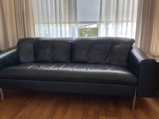 Rolf Benz Leather 3-Seater Sofa