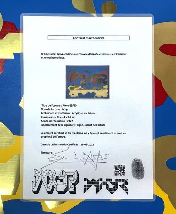 Image 1 of Street Art • Arte contemporanea • Wxyz-29/30 • Wxyz • 2022