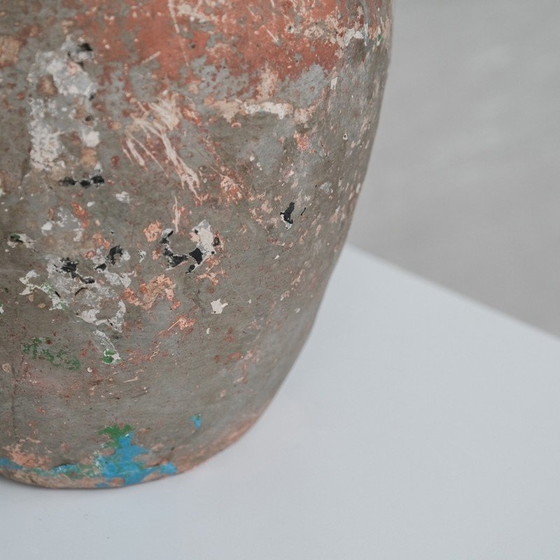Image 1 of Vintage ceramic vase with multi-layer painting, Italy 1900