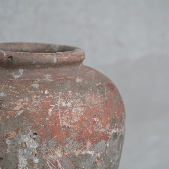 Image 1 of Vintage ceramic vase with multi-layer painting, Italy 1900