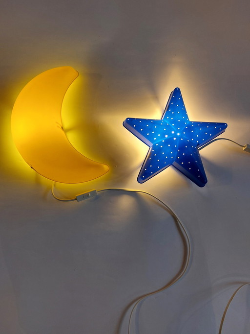 Vintage Ikea Set Smila Stjarna & Smila Mane Wall Lights