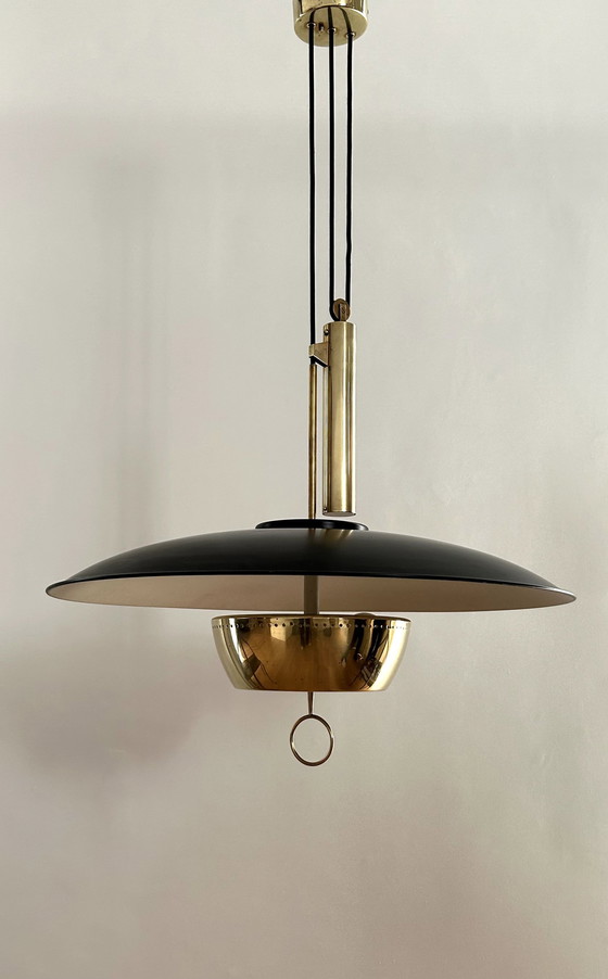 Image 1 of Stilnovo Suspension Lamp By Gaetano Sciolari