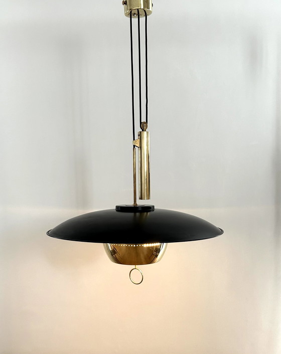 Image 1 of Stilnovo Suspension Lamp By Gaetano Sciolari