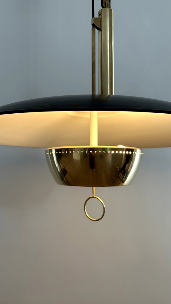 Image 1 of Stilnovo Suspension Lamp By Gaetano Sciolari