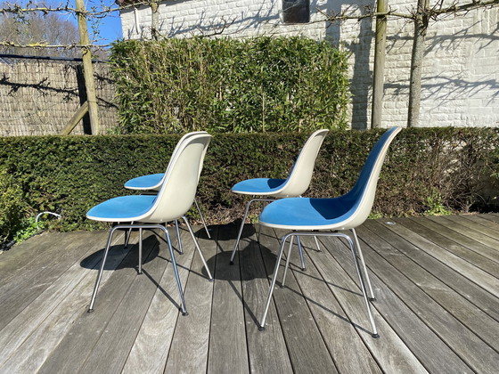 Image 1 of 4 polyester Charles & Ray Eames DSX chairs by Vitra