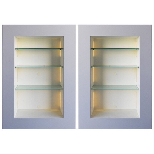 Pair of contemporary vintage shelves by Acerbis